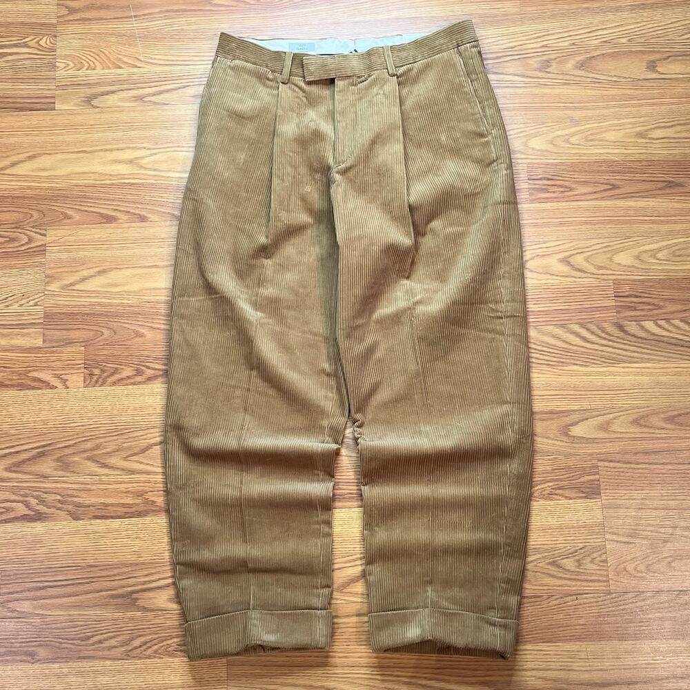Vtg Oobe Brand Classic Corduroy Pants in Brown Size 34x29 NWT Deadstock